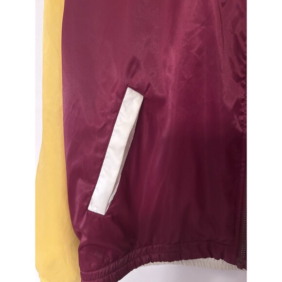 Rare Vtg Starter Washington Redskins Reversable Hooded Zip Jacket mens Large - Picture 4 of 16